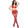 Lingerie Set Chilirose CR 4716 with Skirt and Stockings