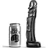 ALL BLACK Realistic Dildo 22 cm