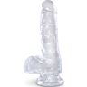 KING COCK Clear Realistic Dildo 13.5cm