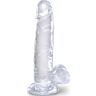 KING COCK Clear Realistic Dildo 15.2cm