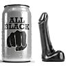 ALL BLACK 9 cm Slim Silicone Dildo