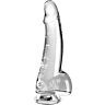 King Cock Clear Dildo 15.2 cm with Testicles