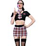 Chilirose Schoolgirl Costume CR 4425 Seven Piece Set