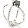Handcuffs Metal Hard Criss Cross Stainless Steel Restraints