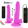 Realistic Vibrator Diversia Flexible 18 cm with Remote Control