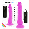 Flexible Vibrating Dildo Diversia 21cm with Dual Control