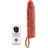 Get Real Hydrated Skin Silicone Vibrating Penis Sleeve 20 cm