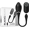 Rechargeable Vibrating Egg BLACK&SILVER Jenell