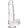 Realistic Jelly Dildo S Pleasures Transparent M with Suction Cup