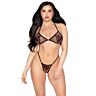 Bra Top and G-String Set Leg Avenue 86147 Mesh and Strass