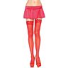 Red Lace Top Stockings by Leg Avenue