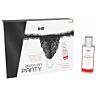 Brazilian Black Panty + Strawberry Sliding Gel | Erotic Lingerie with Stimulating Lubricant