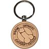 Wooden Penis-Shaped Keychain by Diablo Picante