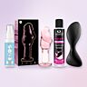 Premium anal kit with app-controlled Satisfyer plug and glass plug
