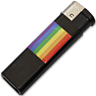 PRIDE Lighter Black with LGBT Flag
