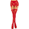 Thigh High Stockings Leg Avenue with Crisscross Garter