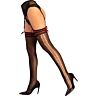 Fishnet Stockings Livco Corsetti Loliwia LC19330 with Red Ribbons