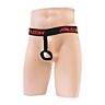Wet look penis ring with arns - xl