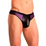 Male power purple thong zipper