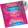 Pasante Regular Condoms - 144 Units for a Natural Feel