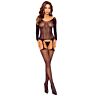Bodystocking Passion Woman BS125 Modern Mesh Design