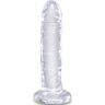 KING COCK Clear Realistic Dildo 15.5 cm