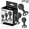 Anal Plugs Set Addicted Toys with Jewel - 3 Sizes