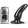 ALL BLACK 13cm Curved Anal Plug