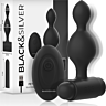 BLACK&SILVER Tucker Small Silicone Anal Plug