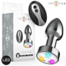 INTENSE Vibrating Metal Anal Plug with LED Lights - Size M