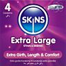 XL Condoms SKINS 4-Pack for Comfortable Fit