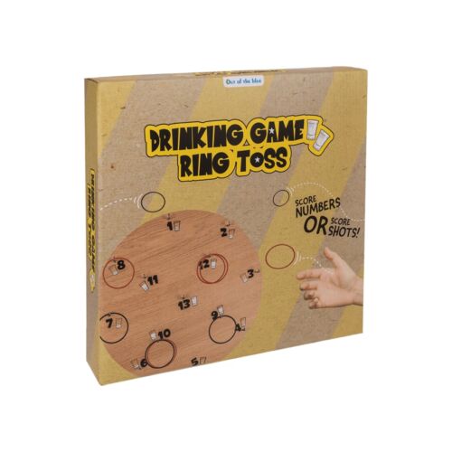 Drinking Game Out Of The Blue Ring Toss with Shot Glasses