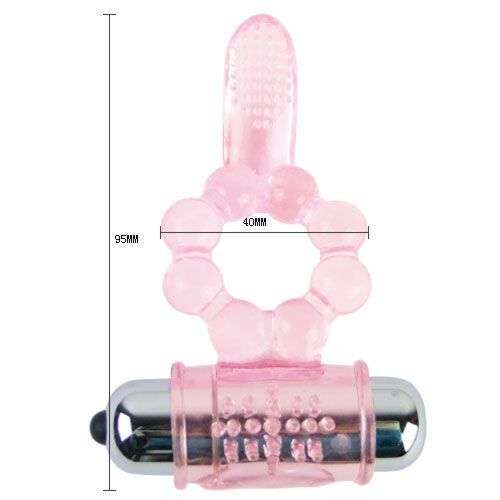 Ring BAILE FOR HIM 10 Tongue Rhythms with Dual Vibration
