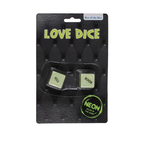 Out Of The Blue Love Dice Glow-in-the-dark