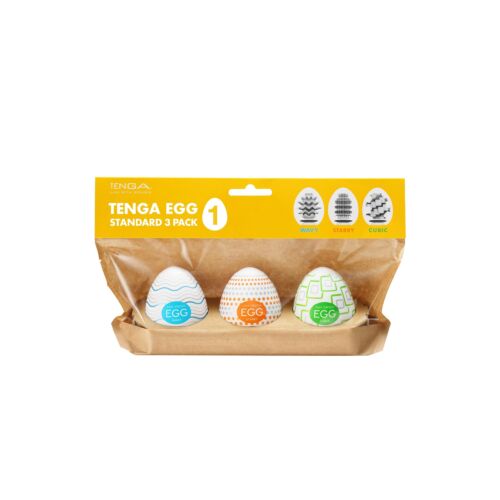 Masturbator Tenga EGG Standard 3 Pack I with Textures