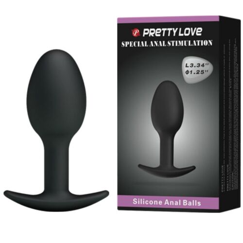 Anal Plug Pretty Love 6.5cm with Weighted Ball