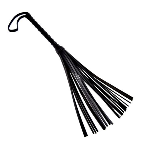 Bound Leather Flogger with Sturdy Nubuck Leather Handle