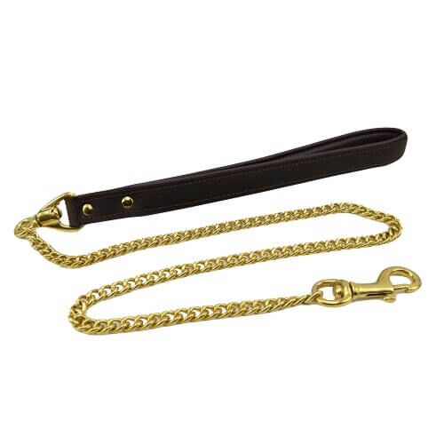 Bound Nubuck Leather Leash 108 cm with Durable Handle