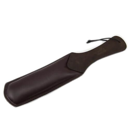Whips Bound Nubuck Leather Padded Paddle Dual-Sided