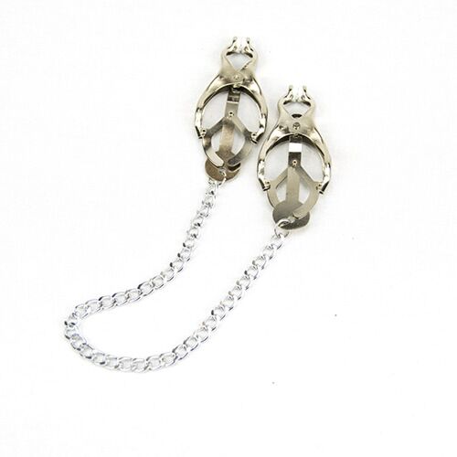 Nipple Clamps Bound to Please Squeezer Teaser with Chain