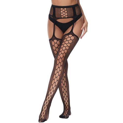 Lace by LJ Up Suspender Tights with Lace-up Detail