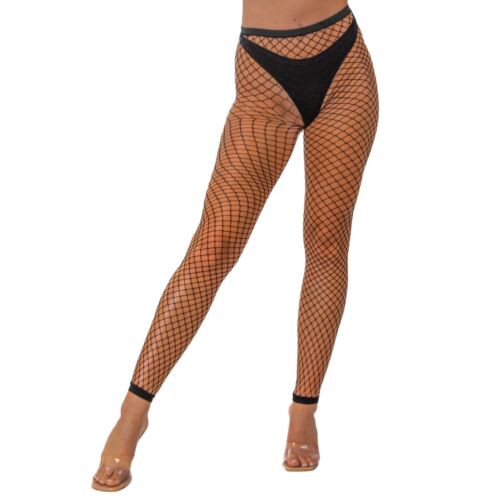 Hosiery Lace One Size Industrial Net Footless Tights