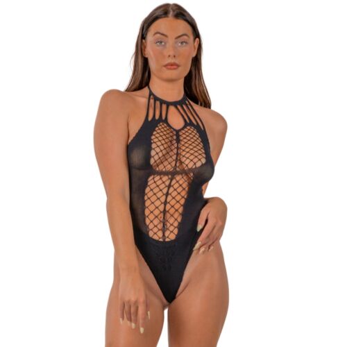Teddy Lace by LJ Strappy Halter with cut-out design