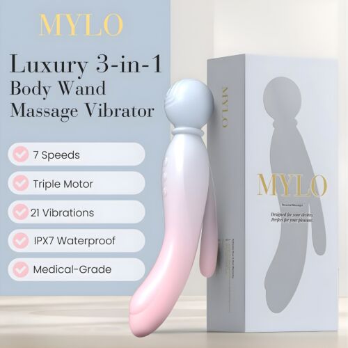 Wand Vibrator MYLO 3-in-1 Body Wand Massager Air
