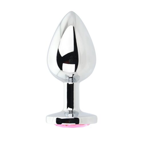 Butt Plug Toosh Large Red Stone with Jewelled Base Rosa