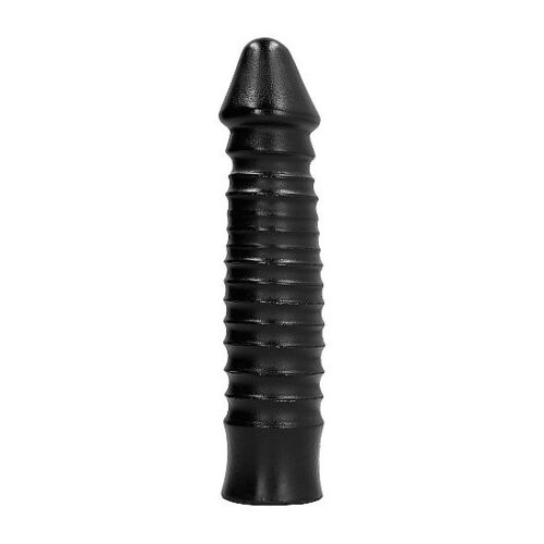 Dildo All Black 26 cm – Powerful ribbed design