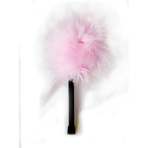 Pink marabou feather duster secret play