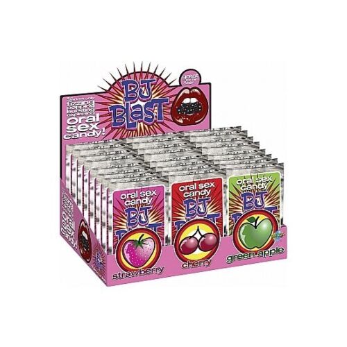 Oral Candy PIPEDREAM BJ BLAST Strawberry, Cherry and Green Apple