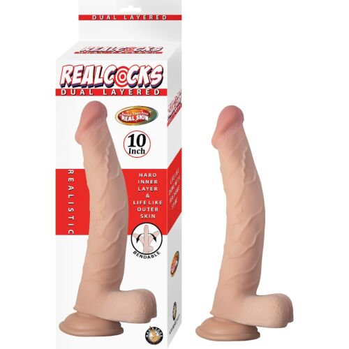 Dildo Nasstoys RealCocks Dual Layer Bendable