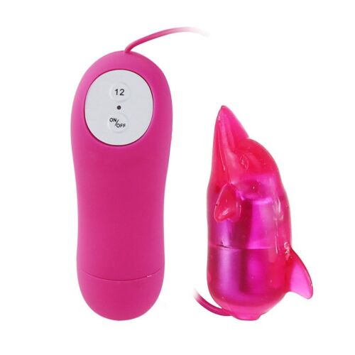 Mini Vibrator BAILE CUTE SECRET DOLFIN with Wired Control
